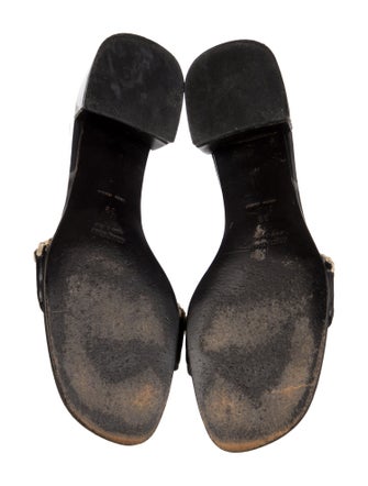 Miu Miu Leather Slides