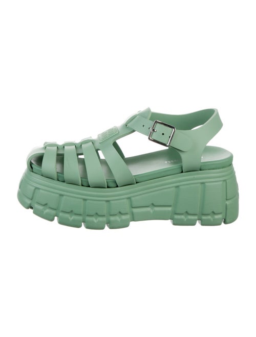 Miu Miu Rubber Slingback Sandals
