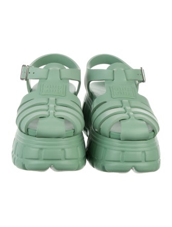 Miu Miu Rubber Slingback Sandals