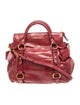 Miu Miu Leather Top Handle Bag Small