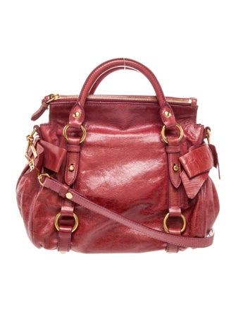 Miu Miu Leather Top Handle Bag Small