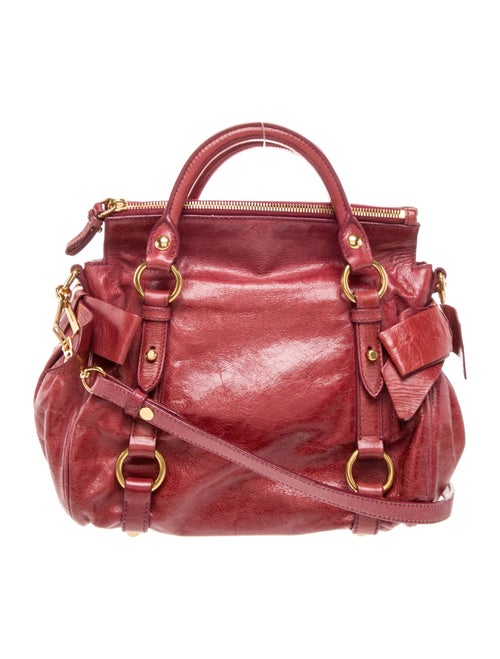Miu Miu Leather Top Handle Bag Small