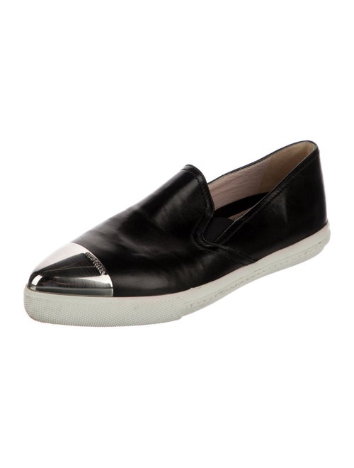 Miu Miu Leather Loafer Sneakers