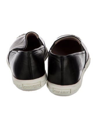 Miu Miu Leather Loafer Sneakers
