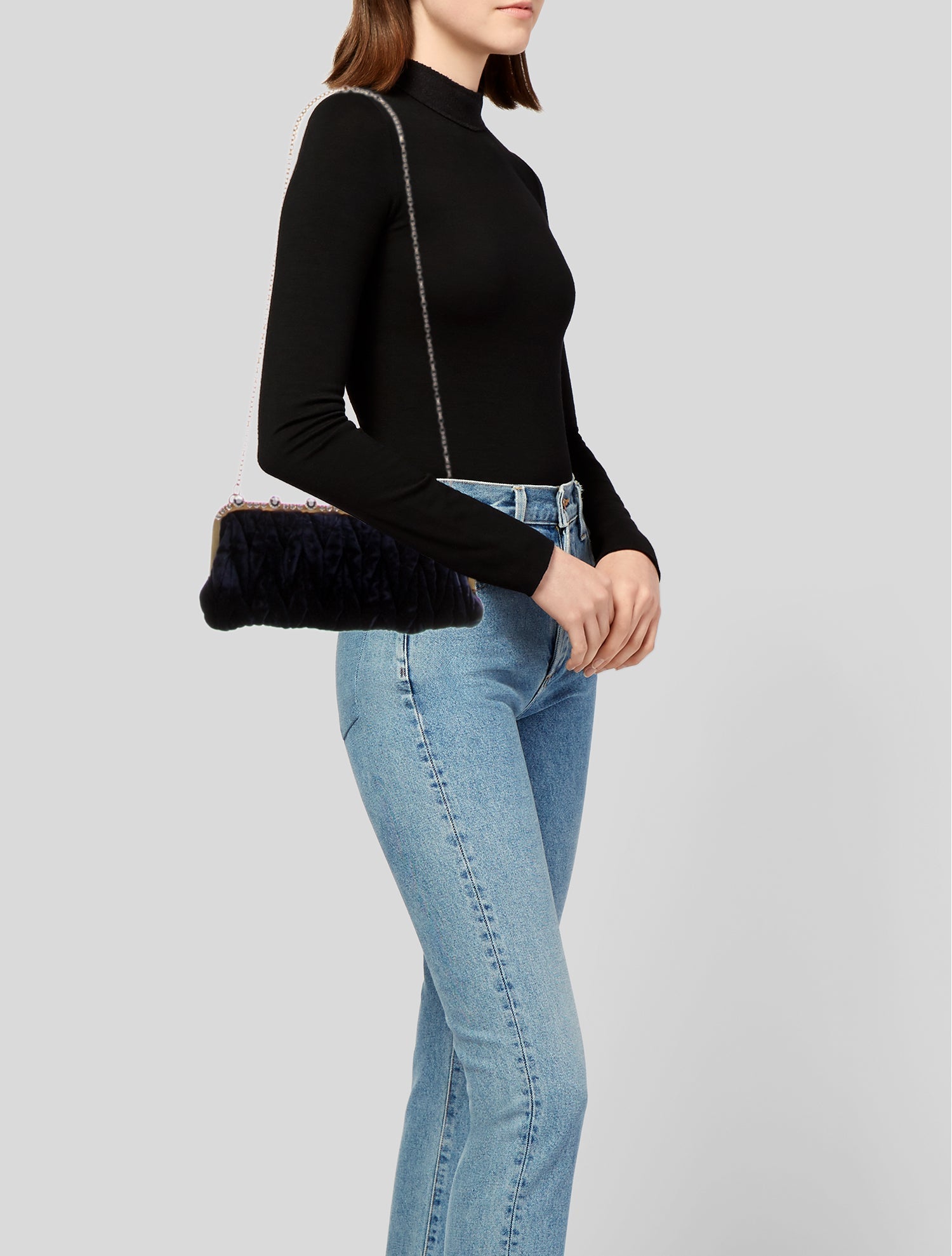 Miu Miu Velvet Shoulder Bag