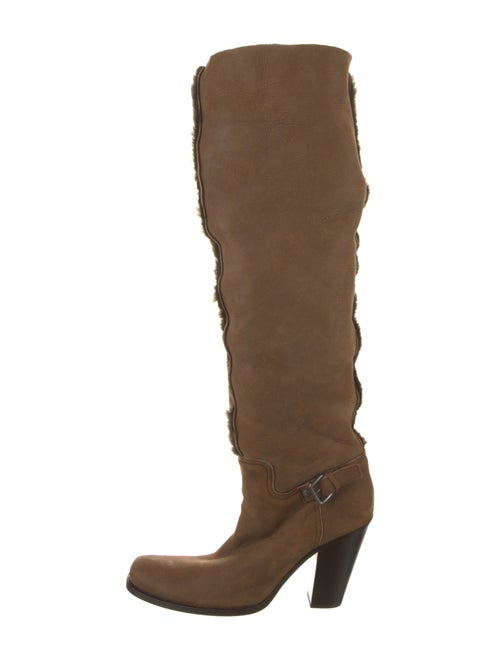 Miu Miu Suede Slouch Boots