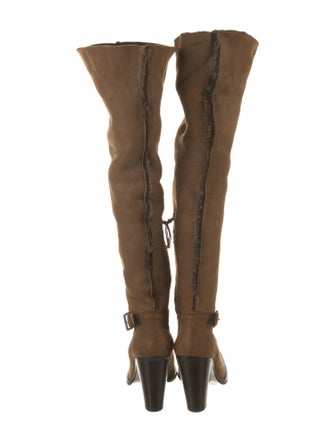 Miu Miu Suede Slouch Boots