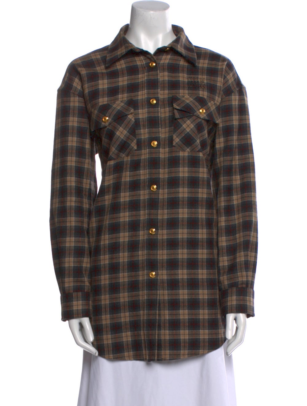 Miu Miu Virgin Wool Button-Up Top From the Fall/W… - image 1