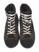 Miu Miu Canvas Embroidered Accent Sneakers