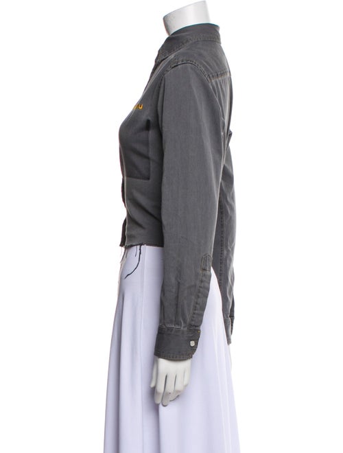 Miu Miu 2025 Long Sleeve Button-Up Top
