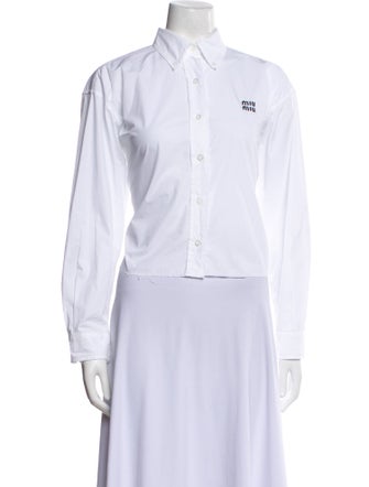 Miu Miu 2022 Long Sleeve Button-Up Top