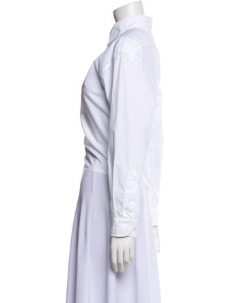 Miu Miu 2022 Long Sleeve Button-Up Top