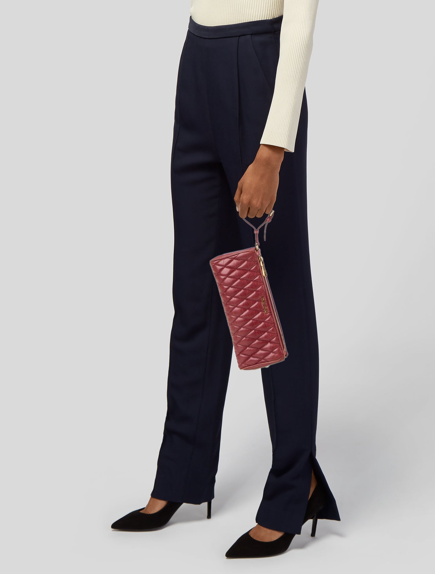 Miu Miu Leather Clutch