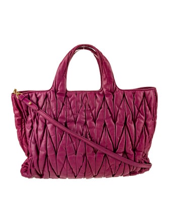 Miu Miu Leather Matelasse