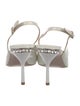 Miu Miu Patent Leather Crystal Embellishments Slingback Pumps