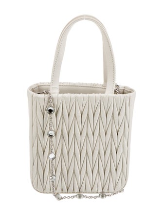 Miu Miu Leather Top Handle Bag