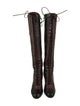 Miu Miu Leather Lace-Up Boots