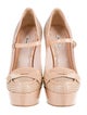 Miu Miu Patent Leather Studded Accents Pumps