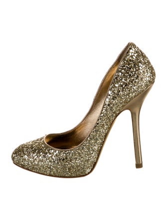 Miu Miu Glitter Glitter Accents Pumps