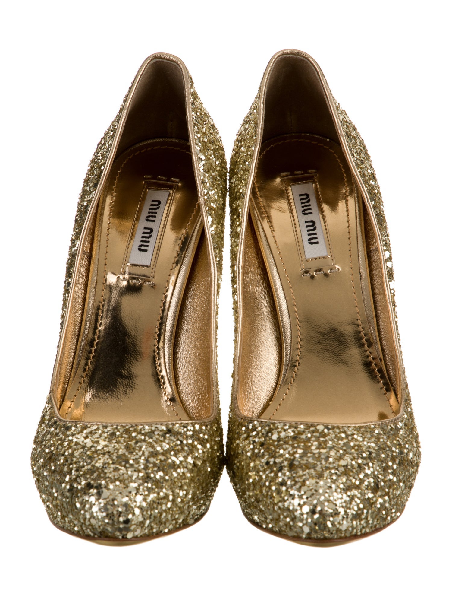 Miu Miu Glitter Glitter Accents Pumps