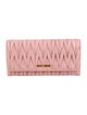 Miu Miu Leather Continental Wallet