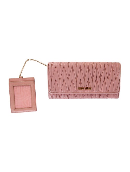Miu Miu Leather Continental Wallet