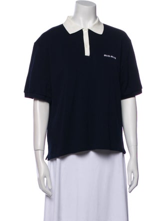 Miu Miu 2025 V-Neck Polo