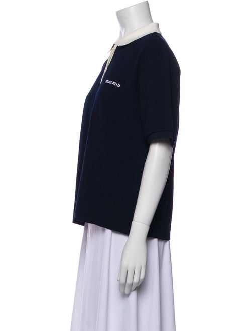 Miu Miu 2025 V-Neck Polo