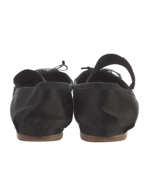 Miu Miu Satin Bow Accents Mary Jane Flats