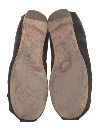 Miu Miu Satin Bow Accents Mary Jane Flats