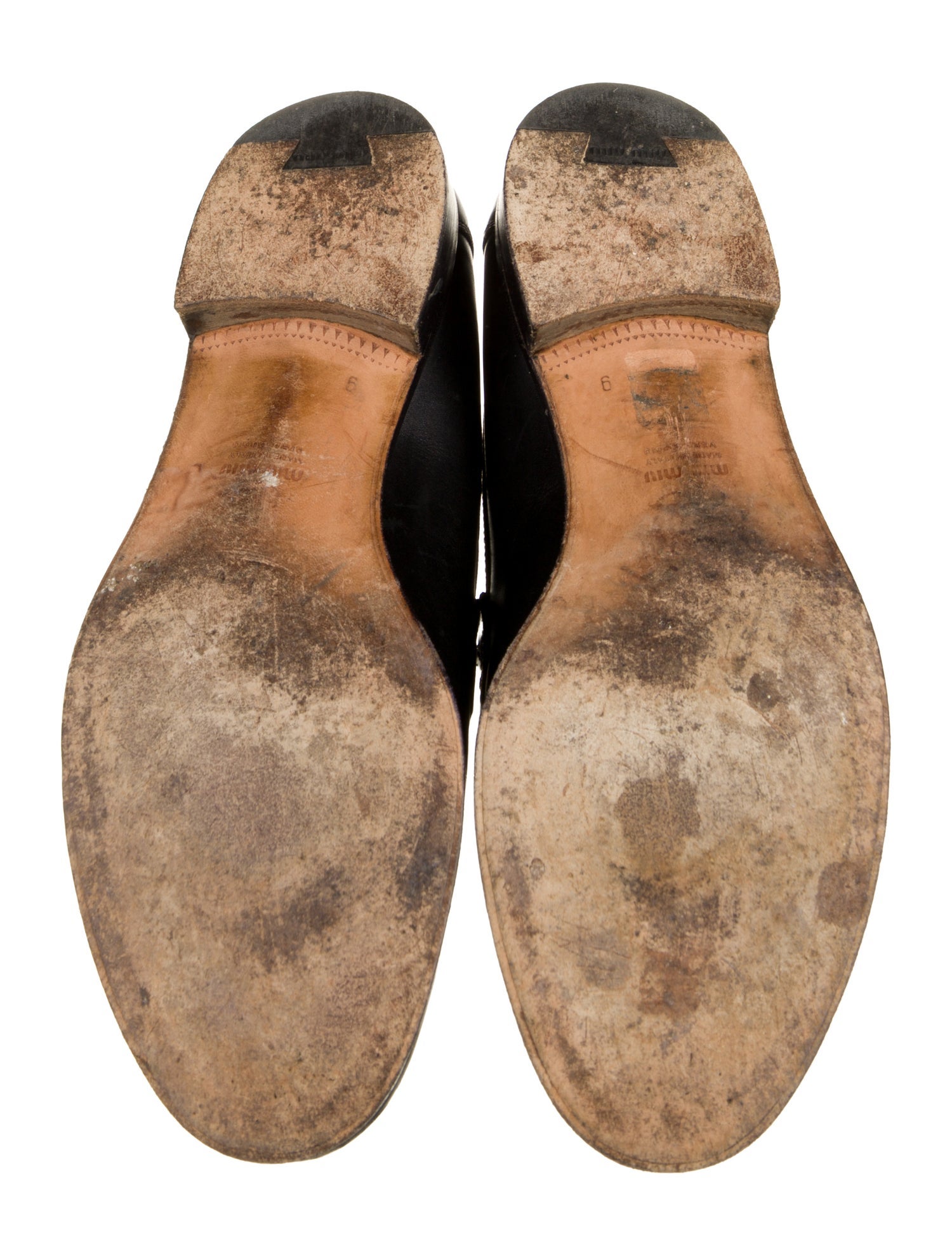 Miu Miu Leather Dress Loafers