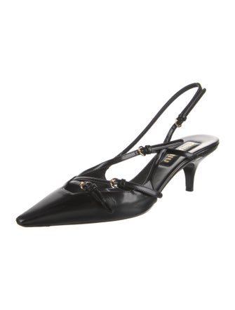 Miu Miu Patent Leather Slingback Pumps