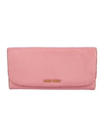 Miu Miu Leather Continental Wallet