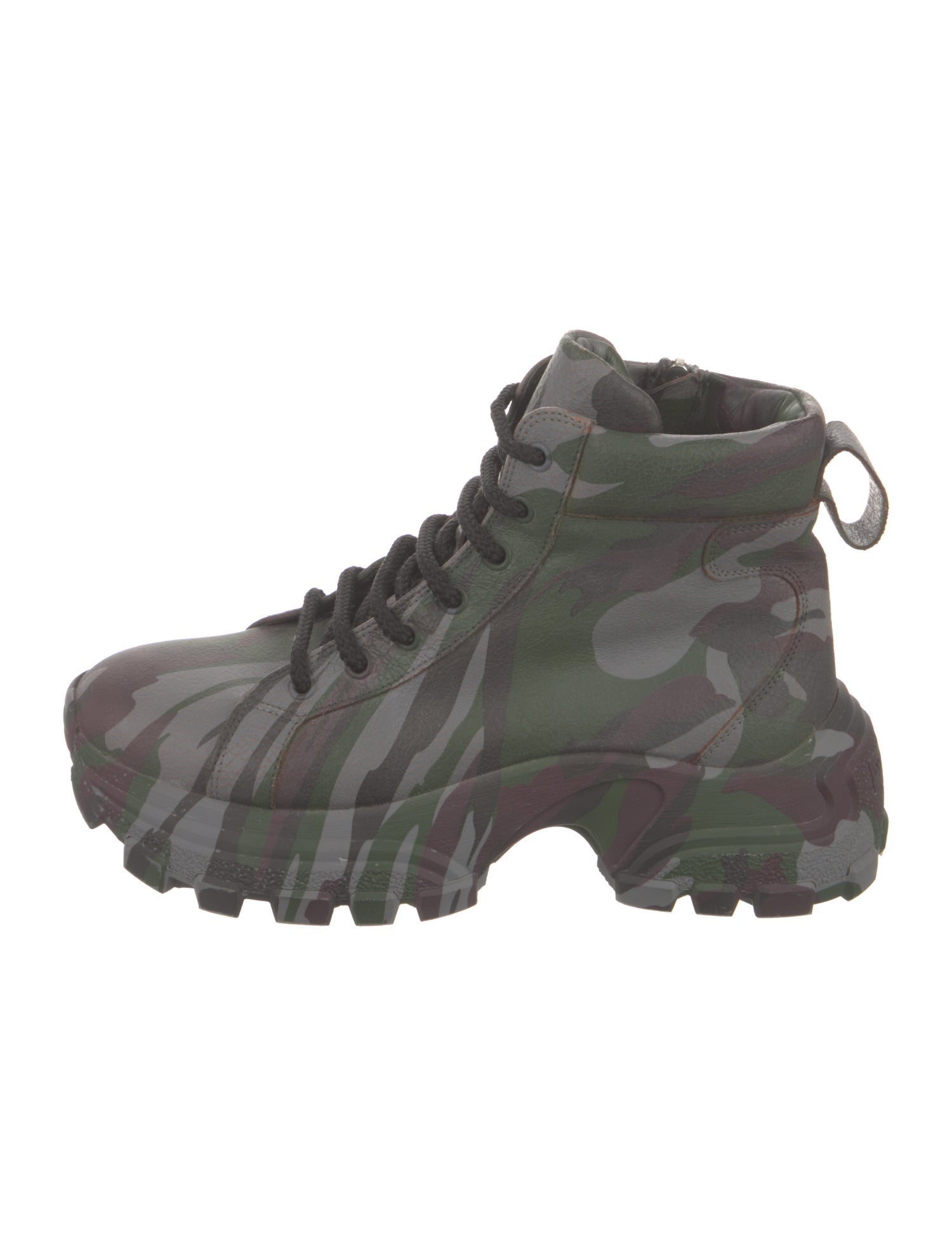 Miu Miu Leather Hiking Boots