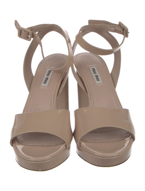 Miu Miu Patent Leather Sandals