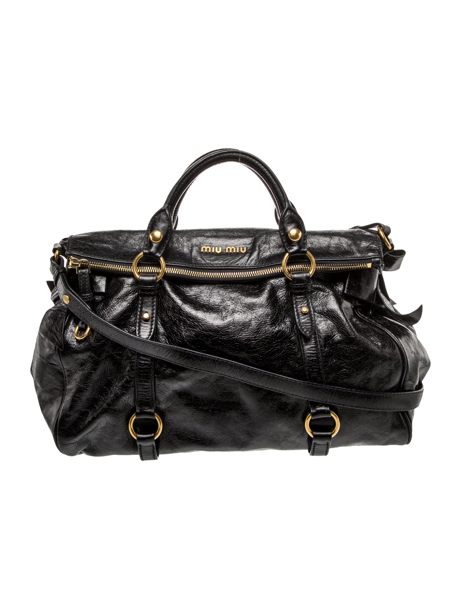 Miu Miu Leather Top Handle Bag