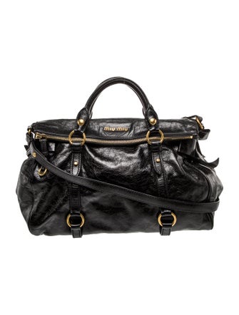 Miu Miu Leather Top Handle Bag