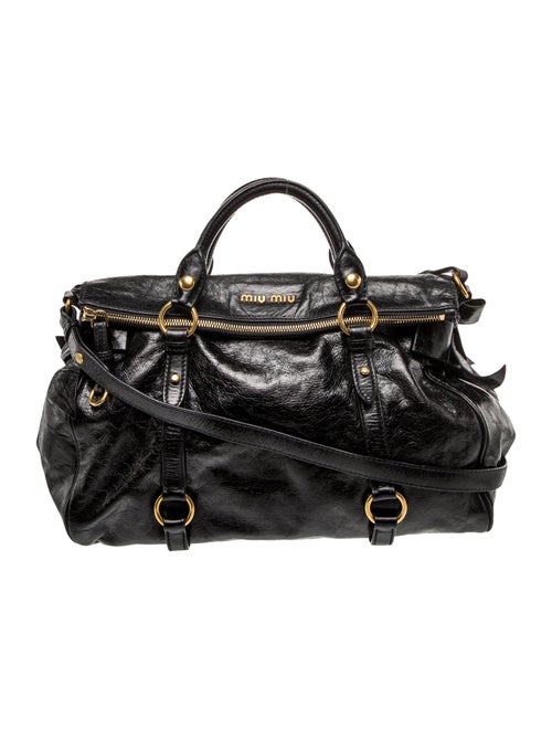 Miu Miu Leather Top Handle Bag