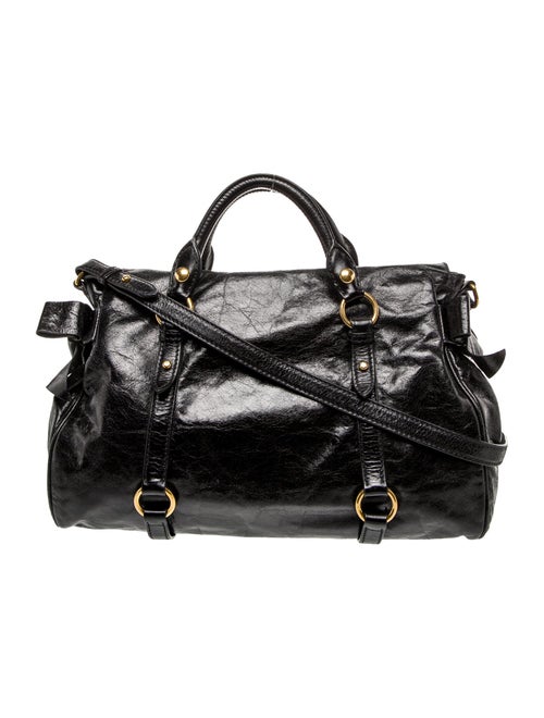 Miu Miu Leather Top Handle Bag