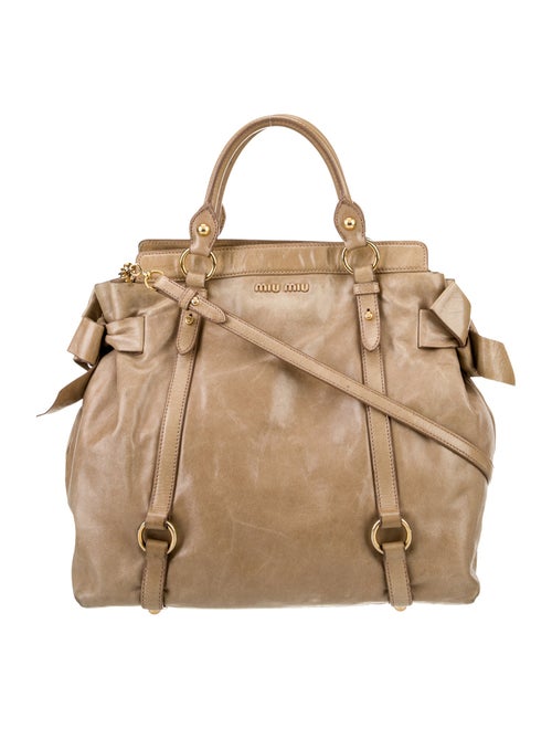 Miu Miu Leather Top Handle Bag