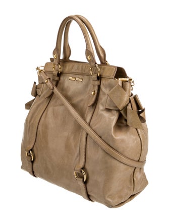 Miu Miu Leather Top Handle Bag