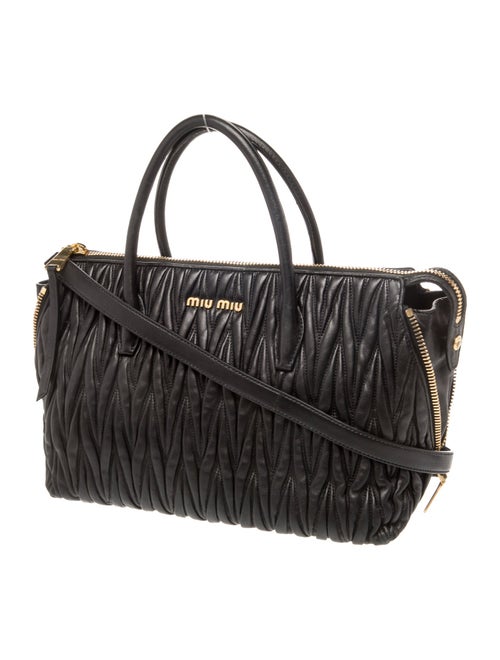 Miu Miu Leather Top Handle Bag