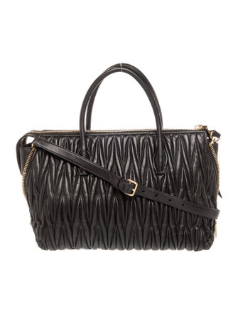 Miu Miu Leather Top Handle Bag