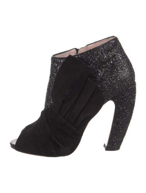 Miu Miu Glitter Glitter Accents Boots