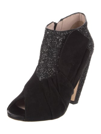 Miu Miu Glitter Glitter Accents Boots