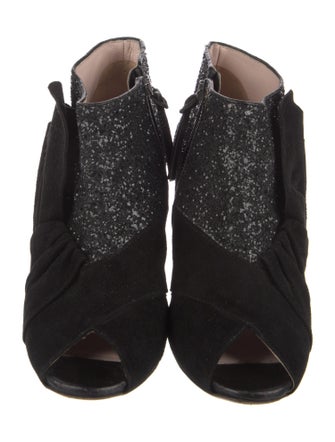 Miu Miu Glitter Glitter Accents Boots