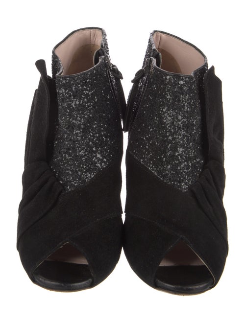 Miu Miu Glitter Glitter Accents Boots
