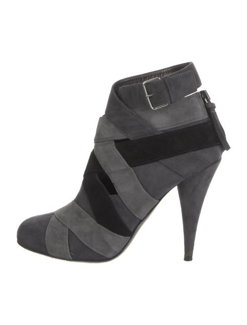 Miu Miu Suede Colorblock Pattern Boots