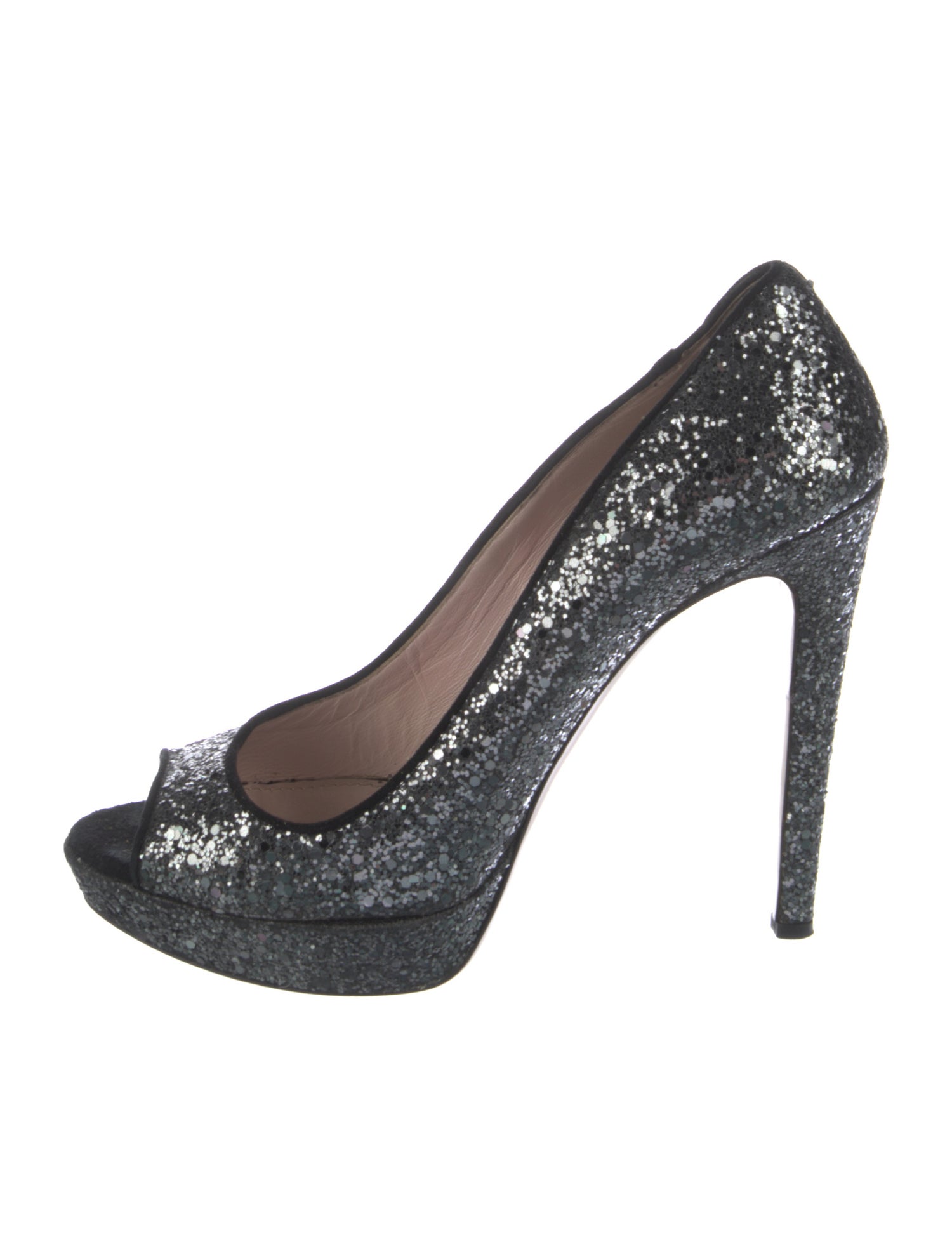 Miu Miu Glitter Glitter Accents Pumps
