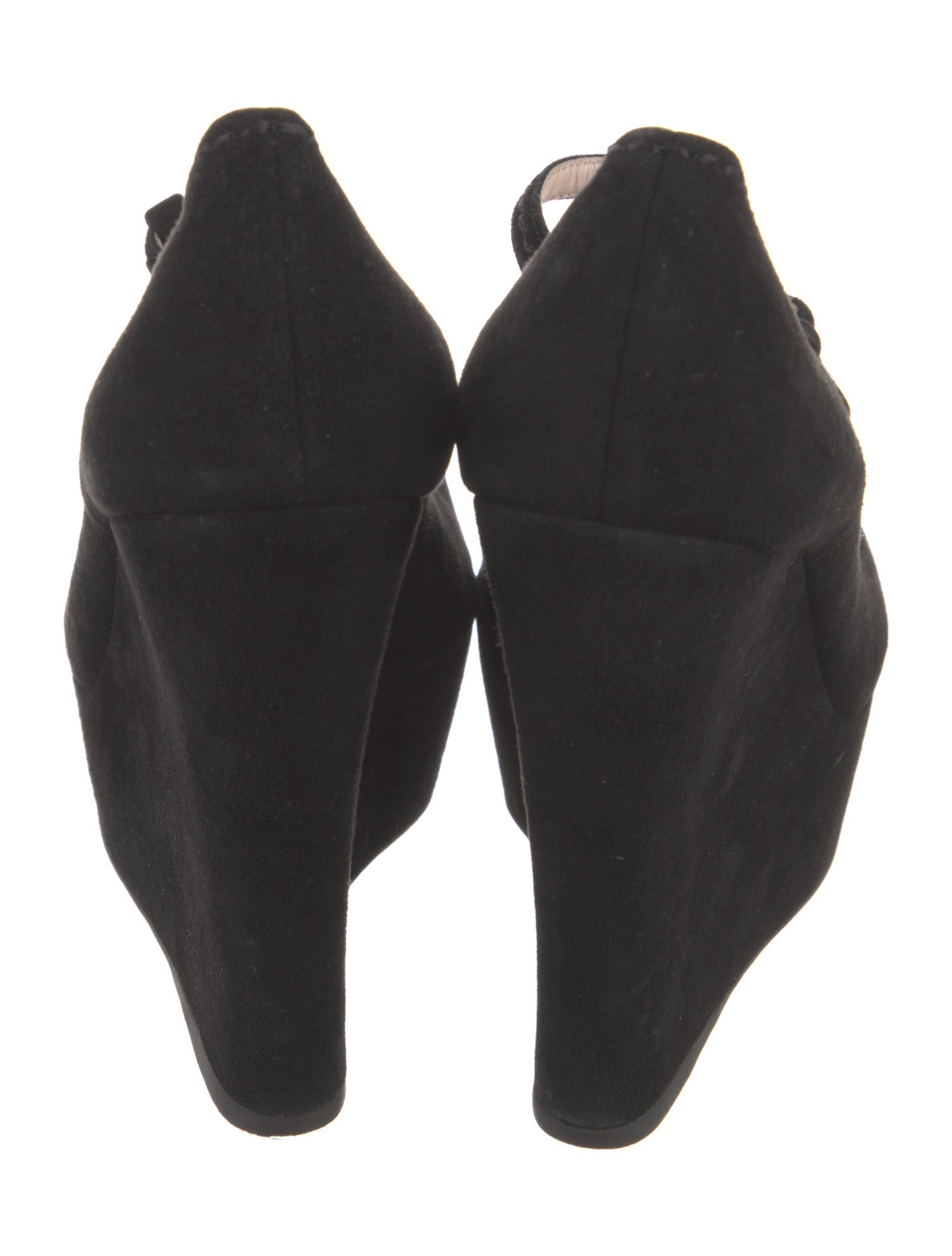 Miu Miu Suede T-Strap Pumps